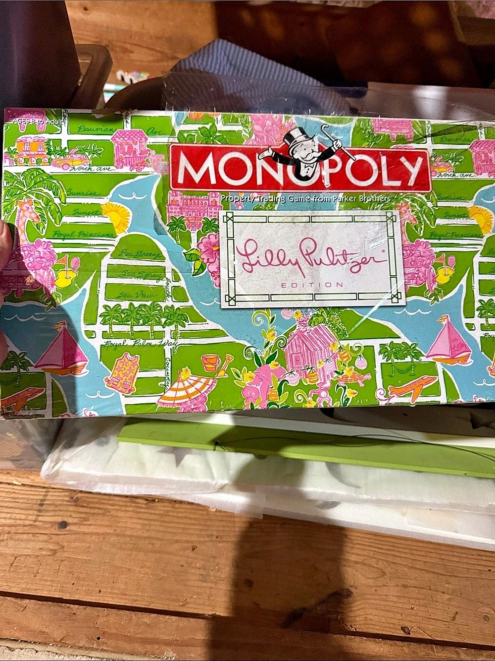 Monopoly Lilly Pulitzer Edition Board Game Green & Pink